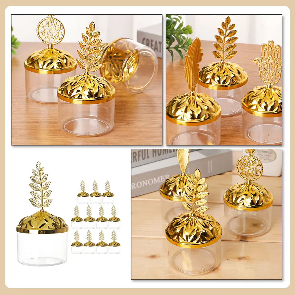 

12pcs Transparent Containers for Gifts Wedding Party Candy Container Party Favor Xmas Candy Box Chocolate Packaging Storage