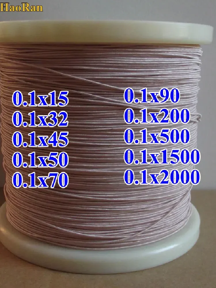 ChengHaoRan 0.1*15 0.1*32 0.1*50 strand górnik anteny Liz drutu wielo -- nitka z włókien poliestrowych owinięte miedzi przędza owinięte przędzy — zdjęcie 2