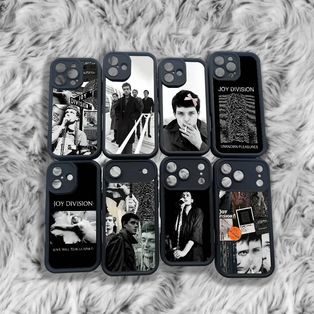 

J-Joy D-Division Phone Case For iPhone 17,16,15,14,13,12,11,Pro,Max,Plus,X,XS,SE4,E,Mini Black Thickened border Case