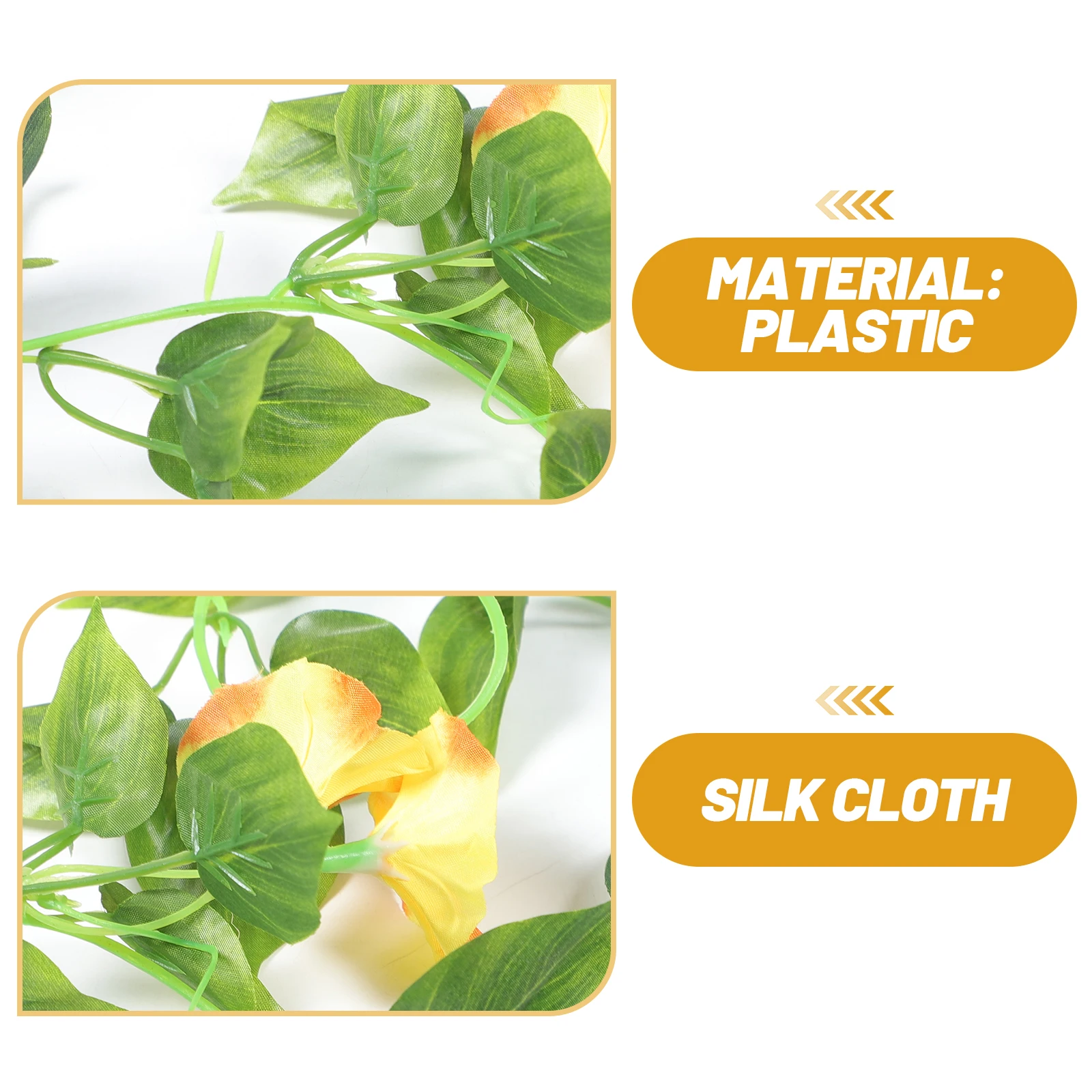 

2 Pcs Simulated Vine Flowers Artificial Vines Morning Glory Hanging Garland Greenery Plants for Outdoors Fake