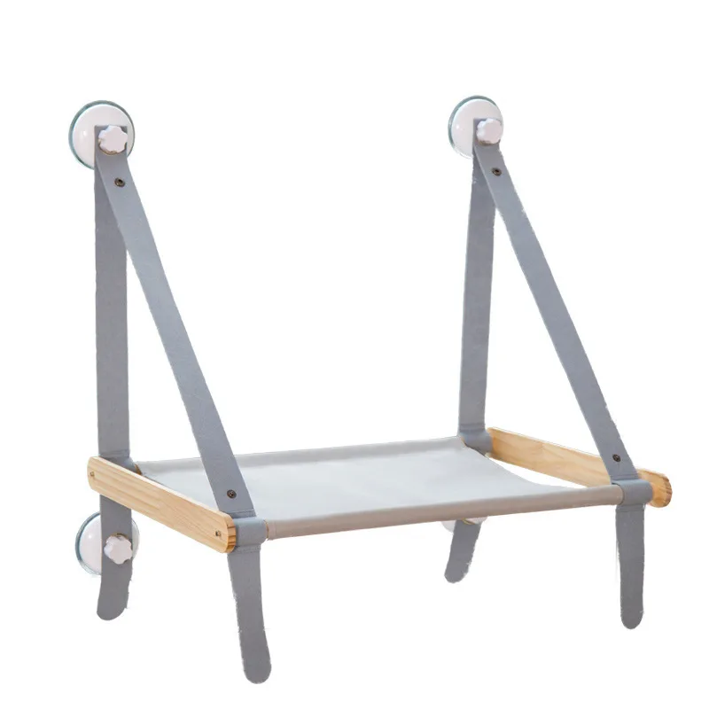 

Wooden hammock balcony, hanging cat nest, suction cup type can be removed and washed