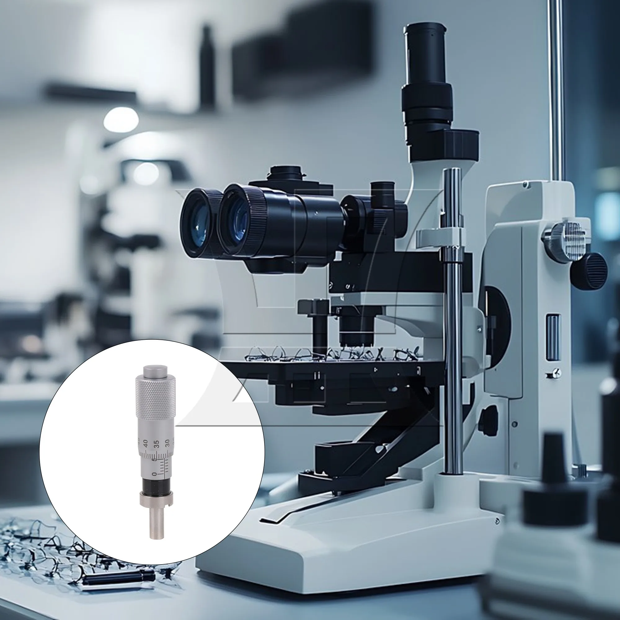 

CNBTR 0-13mm Flats Type Thread Micrometer Head High Precision Measurement Tool for Machining Calibration Gauging