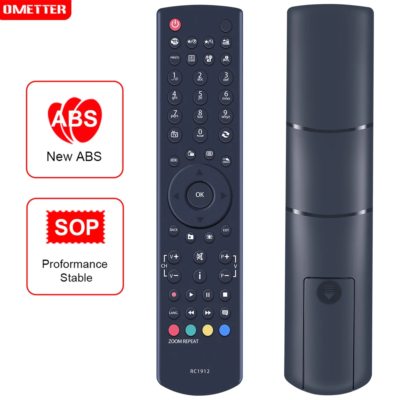 

ACCOONA New RC1912 Remote Control For Celcus TECHWOOD Polaroid Vestel Telefunken TV 22167FHDDVD P48LED14 DLED32167HD