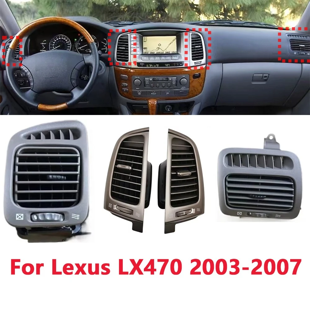 

For Lexus LX470 1998-2007 Toyota Land Cruiser LC100 Center Air Vent Dash Side Air Outlet Fan Air Conditioning Outlet Assembly