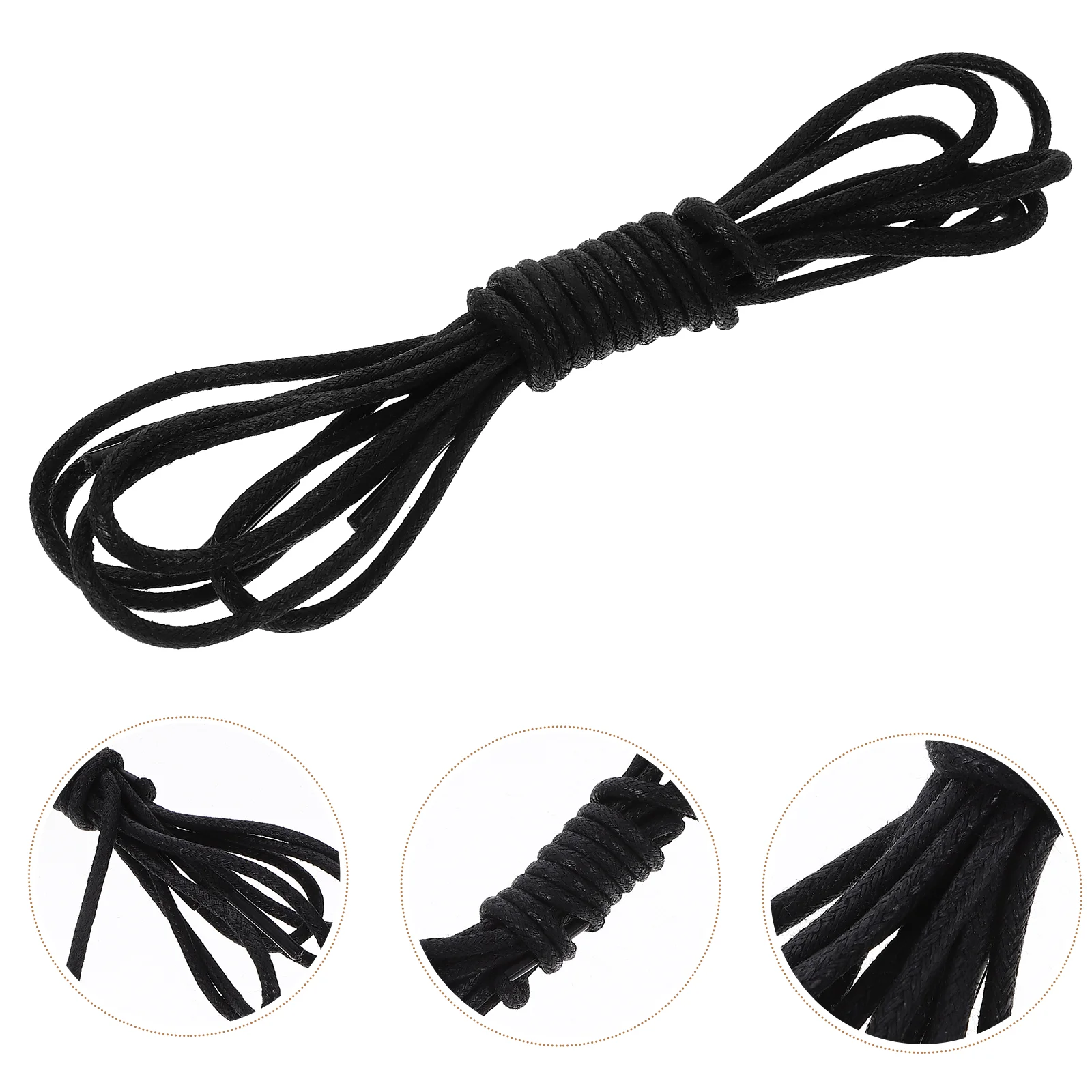 Boot Laces Dress Shoe White Shoelace Rope for Sneakers Polyester Yarn Waxed Shoelaces Man Women