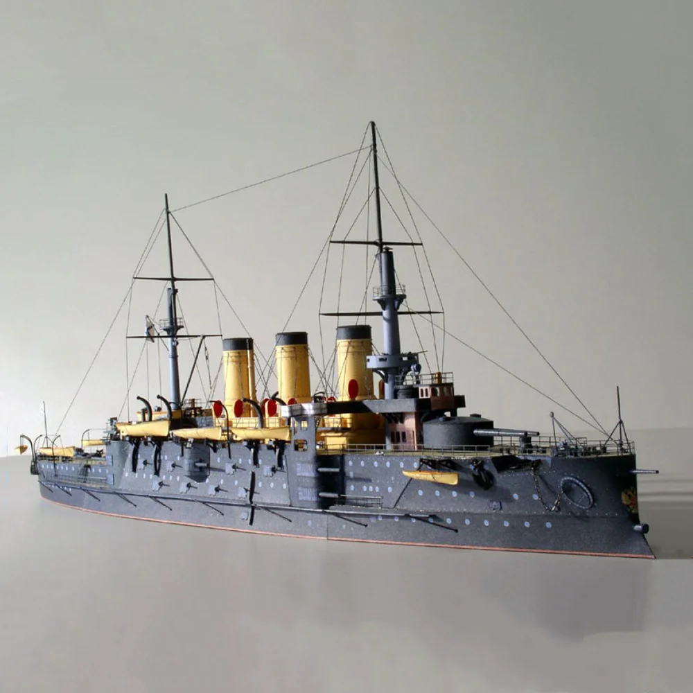 Paper Ship Model DIY 1:250 Russian Navy Oslabya Battleship Paper Model Puzzle Model Toy