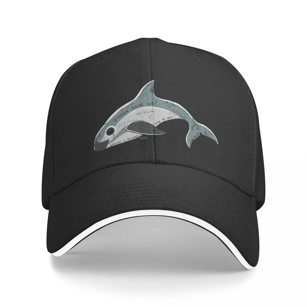 Graffitied Vaquita Baseball Cap Ball Cap Uv Protection Solar Hat Luxury Cap Women's Beach Outlet 2025 Men's