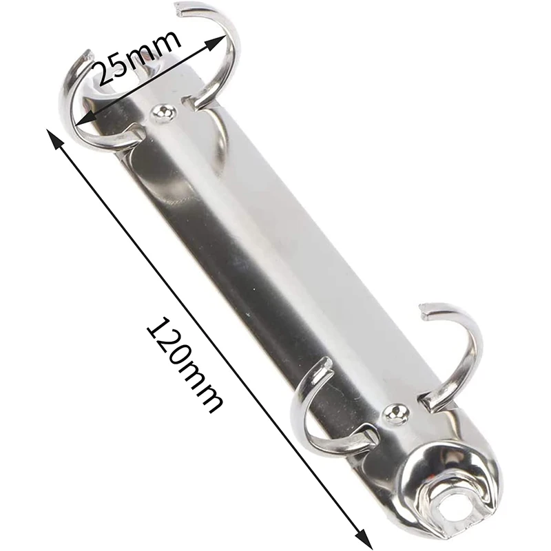 10 Packs 20mm A7 2-Hole Ring Binder Mechanism Replacement Kit With Rivets