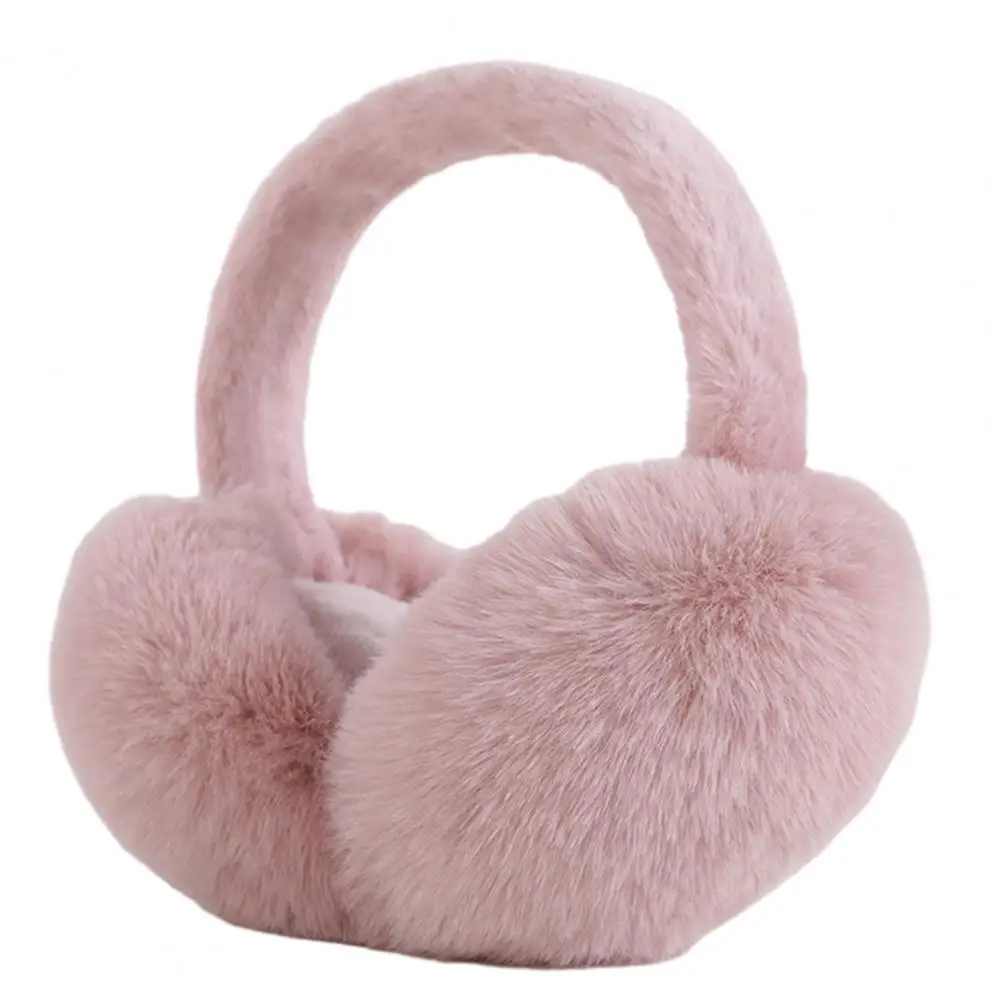 Foldable Earmuffs Cozy Plush Women\'s Winter Earmuffs Elastic Anti-slip Ear Warmers for Outdoor Protection Thick Lightweight