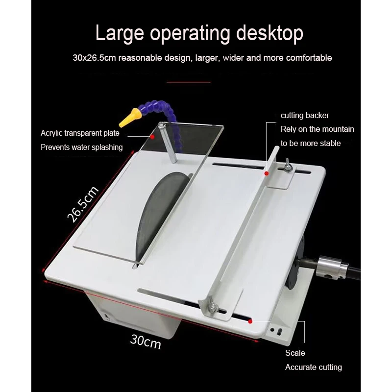 

Jade Cutting Machine Multifunction Mini Table Saw Stone Polisher Jade Engraving Grinding Polishing Machine