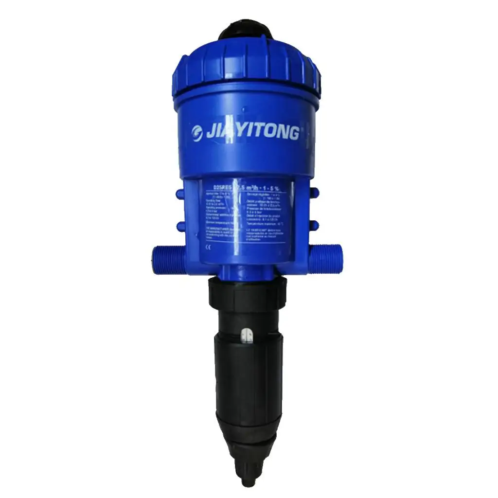Fertilizer Injector Proportioner Plastic Water Flow Dosing Pump for Hydroponic Greenhouse Livestock and Aquarium Systems