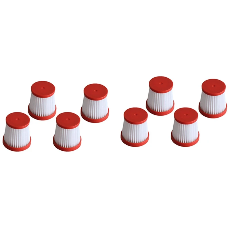 8 шт. сменный фильтр для Deerma VC01, аксессуары для ручного пылесоса, HEPA-фильтры, пылесборник, детали аспиратора