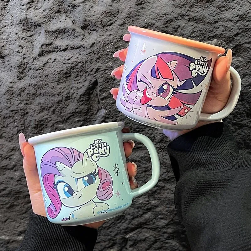 2024 New My Little Pony Pinkie Pie Cartoon Cute Ceramic Mug High-Looking Office Water Cup Home Coffee Cup Birthday Gift