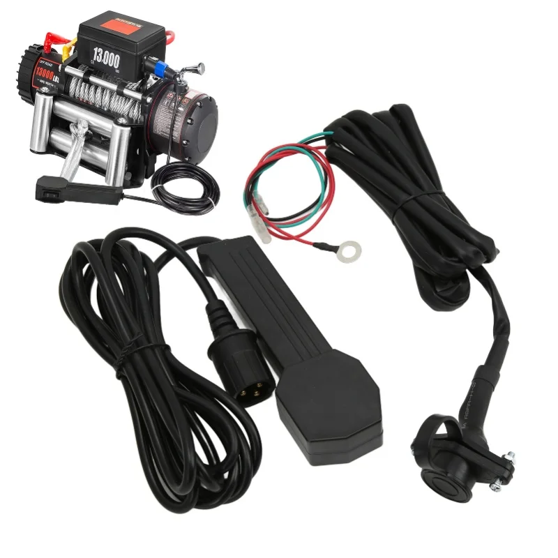 12V HandHeld Winch Remote Controller With 9ft Cable Electric Manual Waterproof For ATV UTV