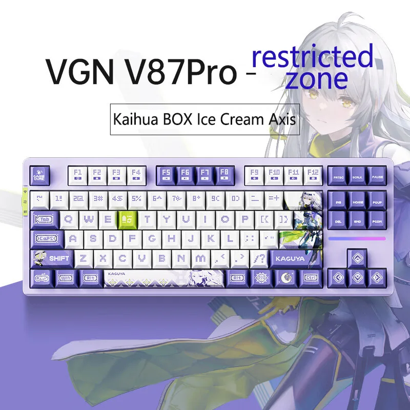 

Vgn V87/V87pro Three-Mode Connection Customized Mechanical Keyboard Ip Joint Name Gasket Structure Full-Key Hot Plug Athena Game