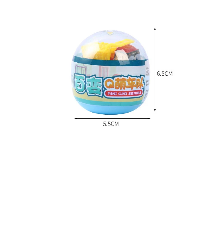 5 unids/bolsa 55mm divertido huevo retorcido coche rompecabezas juguete coche de ingeniería para niños juguetes lindo coche extraíble de dibujos animados niños regalo de fiesta de cumpleaños