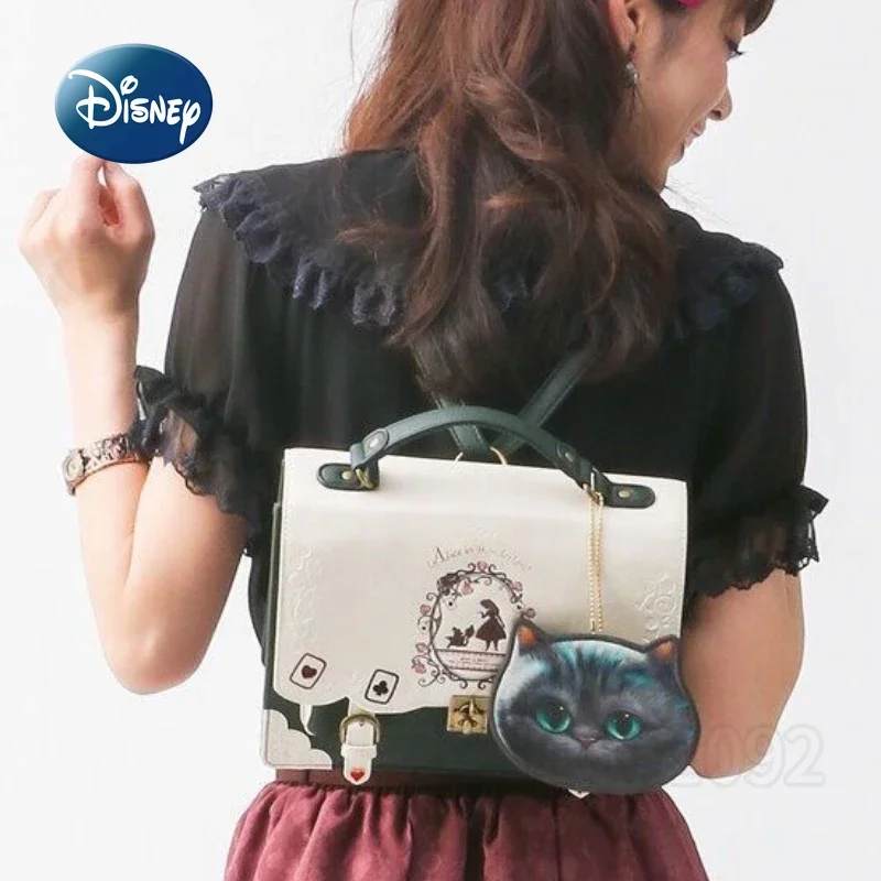 Disney Alice New Women's Handbag Luxury Brand Large Capacity Women's Backpack JK Style Cartoon Fashion Trend Lolita Bag