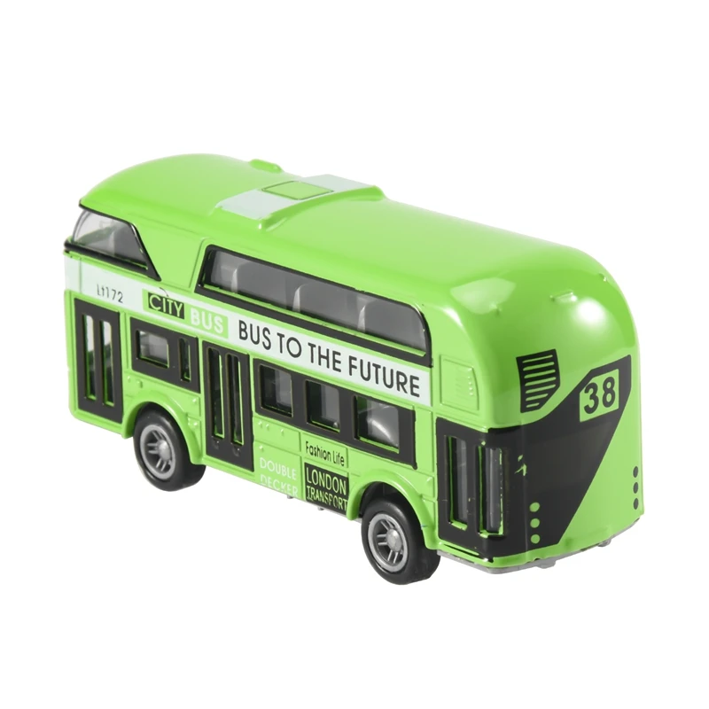 Double-Decker Bus London Bus Design Car Toys Sightseeing Bus Vehicles Urban Transport Vehicles Commuter Vehicles