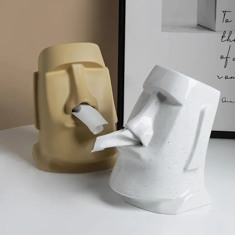 

Stone statue tissue box household living room decoration ornament