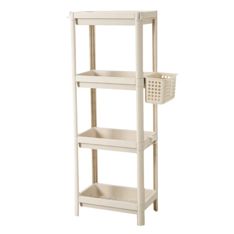 

Storage Holder Bathroom Shelving Floor-To-Ceiling Bathroom Storage Rack Toiletries Toilet Sewn Multi-Layer Storage Corner Rack