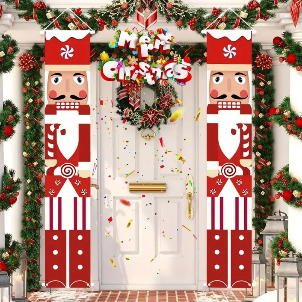 Weihnachten Nussknacker Tür Banner, Urlaub Eingang Dekoration, Weihnachten und Neujahr Thema Familie Party Dekoration