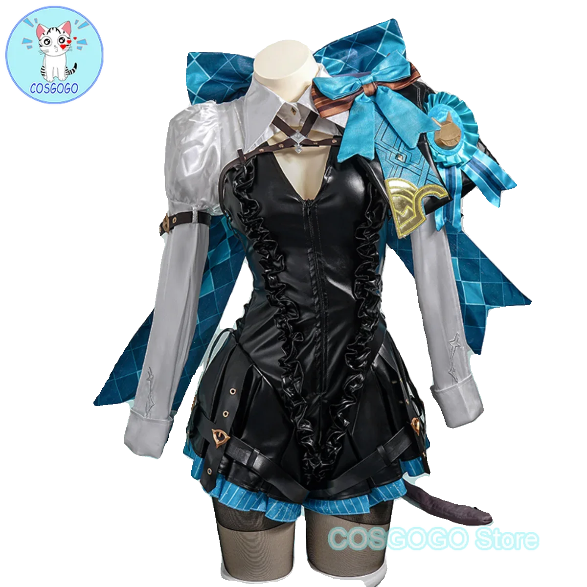 COSGOGO Game Genshin Impact Magician Lynette Cosplay Costume Fontaine Halloween Outfits Women New Suit Uniform