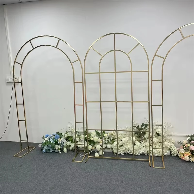 1-3 Stück Hochzeitskulissen: Bühnenbogen, Hintergrundgitter, neue Hochzeitsdekorationen, schmiedeeiserner Kombinationsbogen – Detail 10