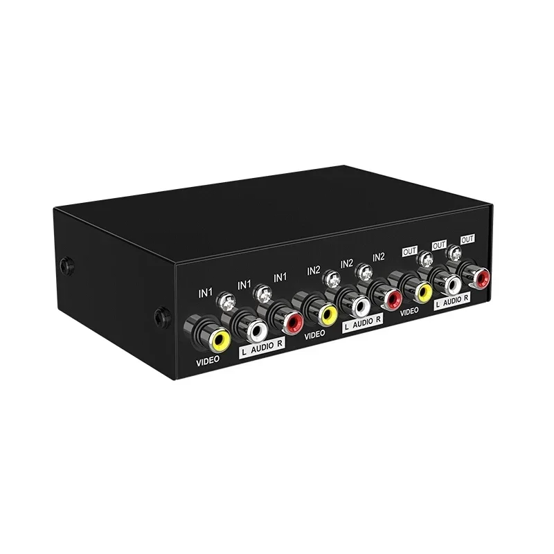 2/4/8 Ports AV RCA Audio Video Switch 2x1 4x1 8x1 AV Signal RCA Composite Switcher Selector Box for STB TV DVD Player HDTV