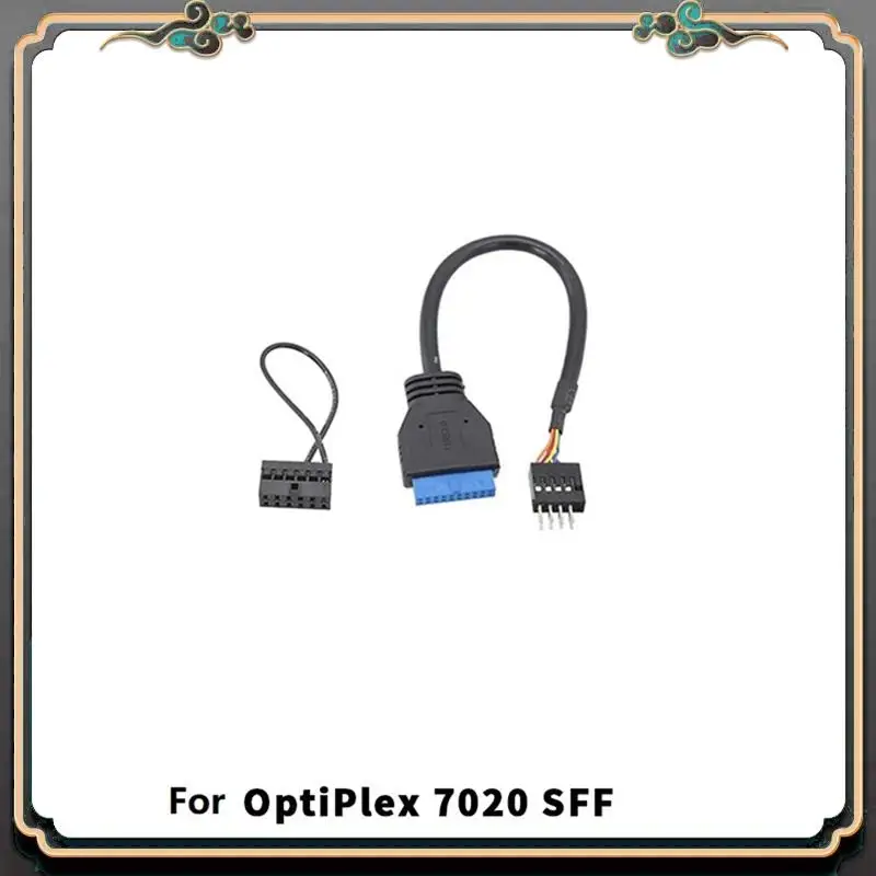 

ASMA-For DELL Optiplex 7020 SFF Motherboard ATX Adapter Cable Front Audio Shielded USB Switch Cable