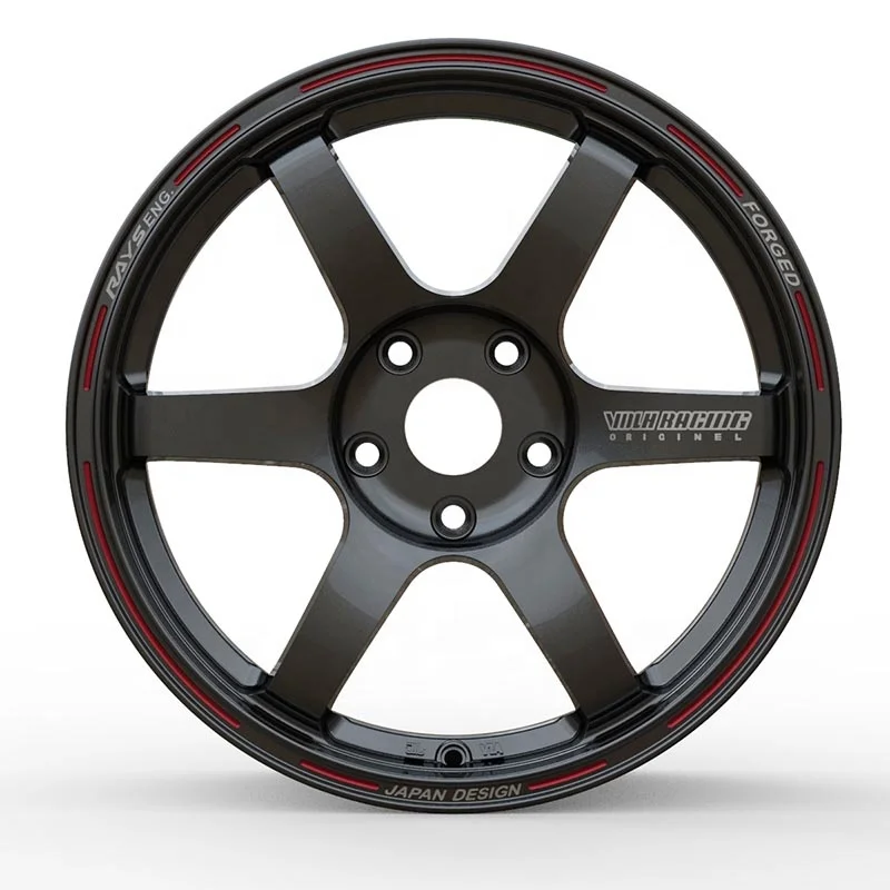 Japan Design 15x7 17x7.5 8 Hole 4x114.3 4x100 Aluminum Car Wheels with Jwl Via