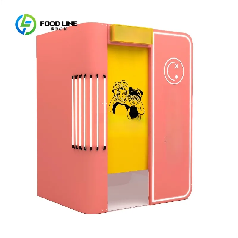 Customize Outdoor All-in-one Photo Booth Vending Machine Shopping Mall Popular Selfie Photo Coin Operated Digital Photo Booth