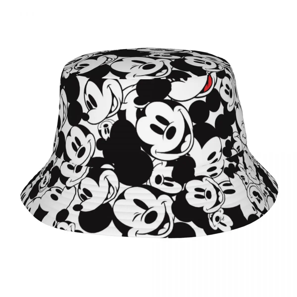 Women Harajuku Mickey Friends Bucket Hat Accessories Bob Hat For Picnic Headwear Lightweight