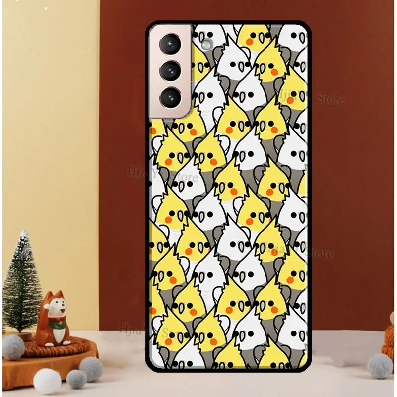 Parrot Birds Cockatiel Phone Case For Samsung Galaxy S21 S20 FE S8 S9 S10 Note 10 Plus Note 20 S22 Ultra Cover