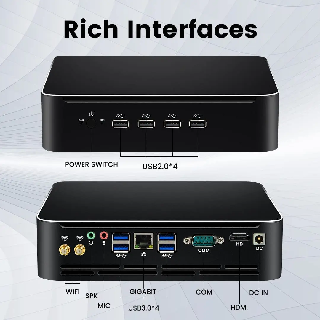 Computer desktop HTPC da gioco 11a generazione I9-11900/i7-11700 Win11/Linux UHD 750 8xUSB WiFi Computer desktop con prestazioni di fascia alta