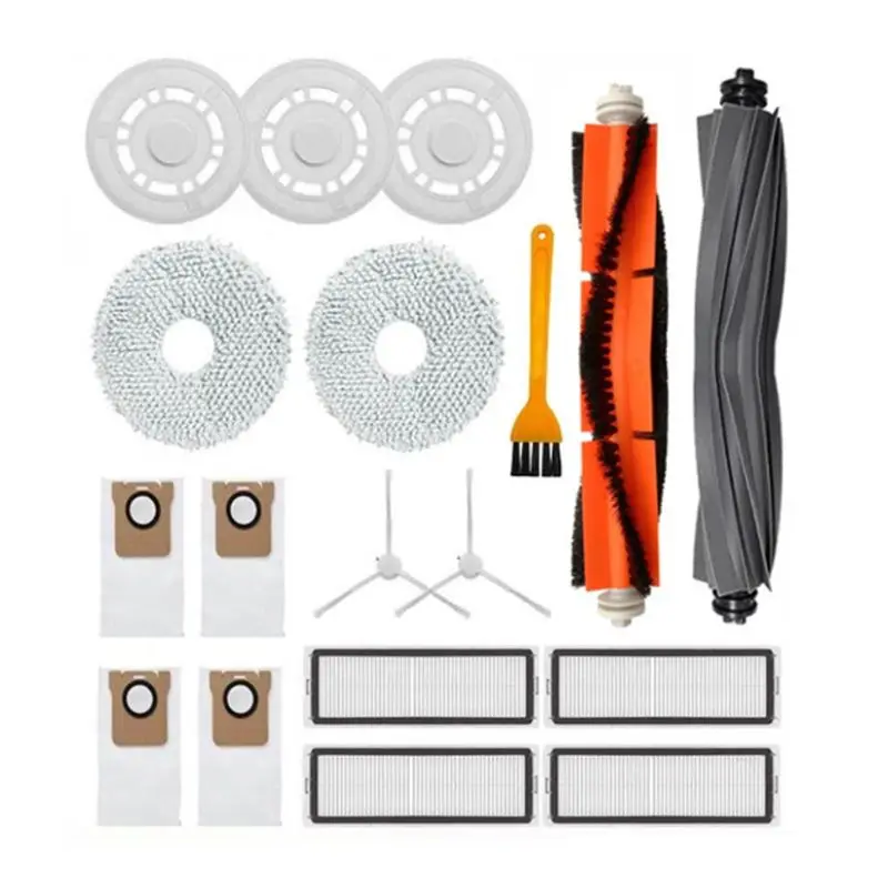 

Комплект сменных аксессуаров A65Z для робота-пылесоса Xiaomi Dreame S10 / S10 Pro: основная и боковые щетки, HEPA-фильтр, тряпка для влажной уборки, кронштейн, мешок для пыли