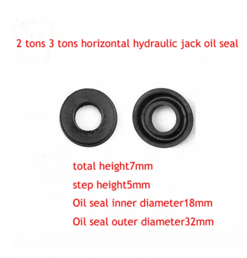 2 Tons 3 Tons Horizontal Hydraulic Jack Accessories Oil Seal Sealing Ring Soft Rubber Oil Seal 1Pair