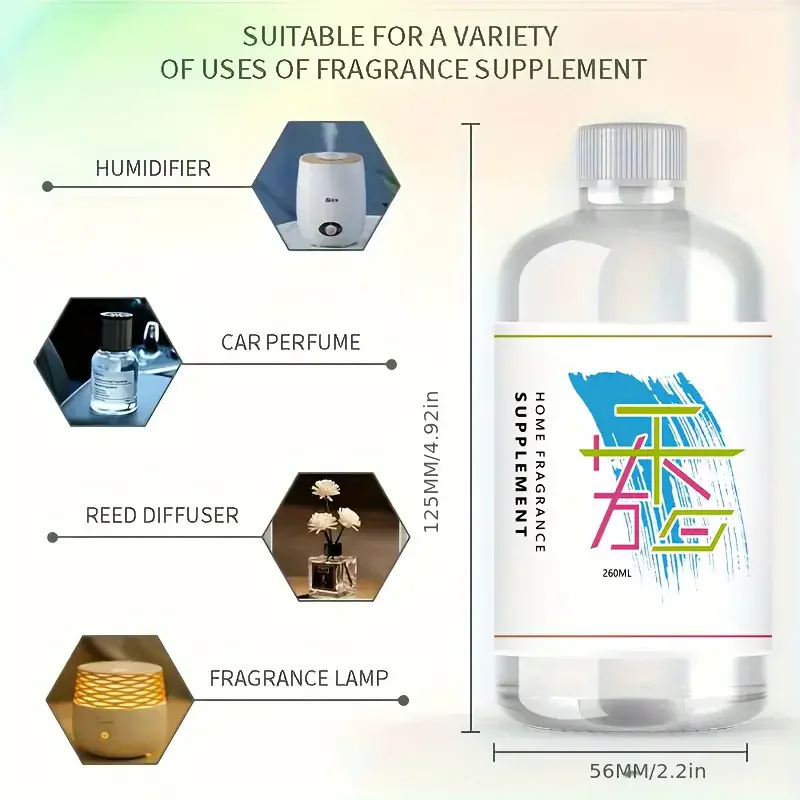 Refreshing Scent Diffuser Oil Refill, Compatible with Diffusers, Humidifiers, and Car Perfumes - Multifunctional Home Frag Essen