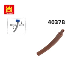 Wange 40378 100g/55Pcs Tailbone Corner Building Block Moc Color Tree Trunk Accessories Compatible DIY Toy Parts Gift Box