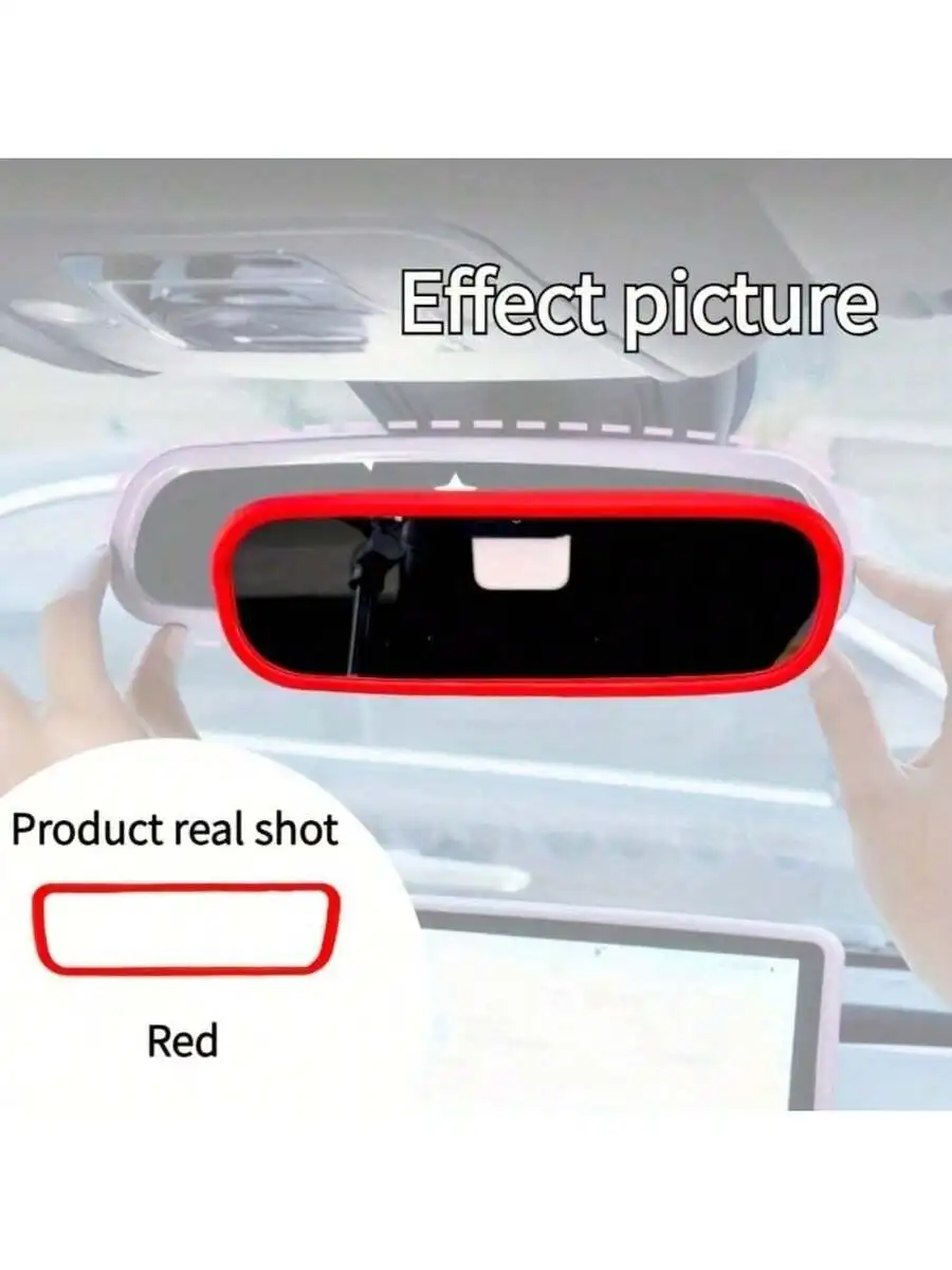 

Car Rearview Mirror Silicone Cover Shockproof Wear Resistant Non Slip Grip Protection