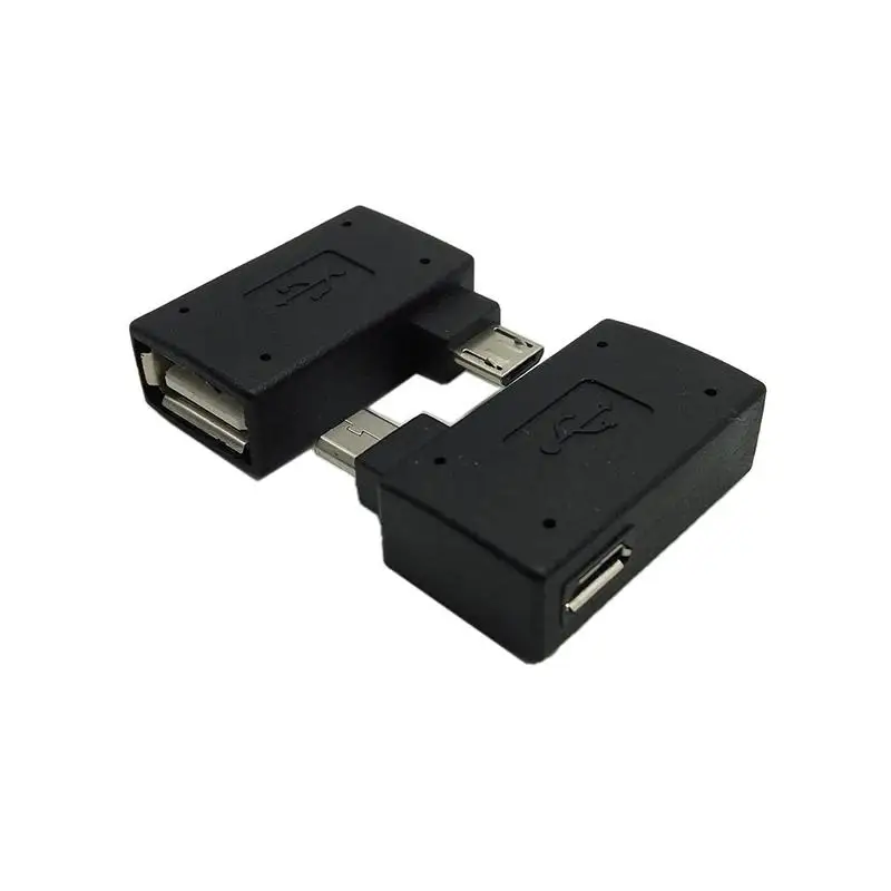 

Micro Adapter USB 2.0 Female to Male Micro OTG Power Supply 2018 Port 90 Degree Left 90 Right Angled USB OTG Adapters