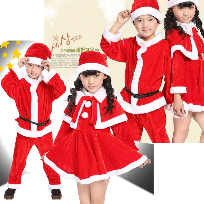 New Year Baby Boys/Girls Santa Claus Father Christmas Set Clothing Set Children's Clothing Set Children's Girls