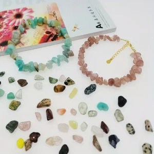 Natürlicher zerkleinerter unregelmäßiger Schmuckstein mit Handhandwerk, DIY -Armband und Halskette, Heilungskristallen, losen Gesteinsperlen, 450, 5 8 Hauptverkaufsstein Cubica - №2