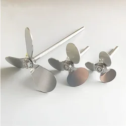 1pcs Lab Stainless Steel Three-leaf Paddle Stirrer Three Blade,stirring Dispersing Rod with Nut,Blade and Rod Choose Separetly