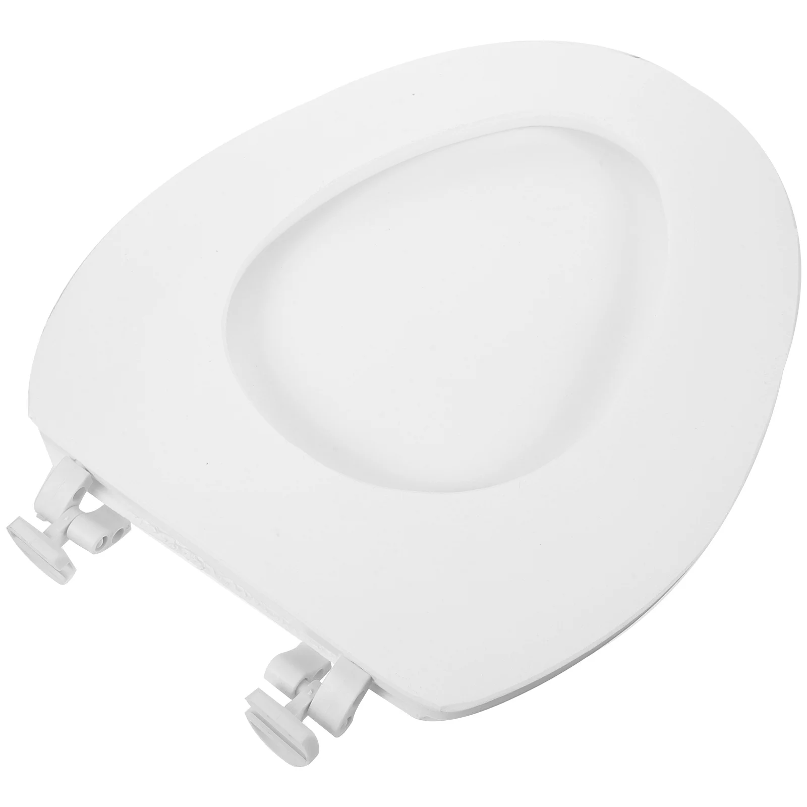 

Toilet Seat Soft Cushioned Bathroom White V Shaped Removable Potty Replacement Comfortable Silent Closing Fits Various