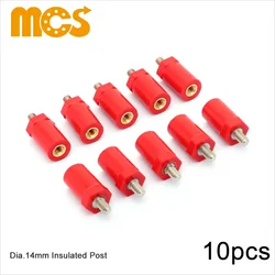 10pcs Dia.14mm Insulated Post Cylinder Shape Male-Female Thread M4 M5 M6 Hexagonal Insulated Supporter JYZ Insulator Bolt