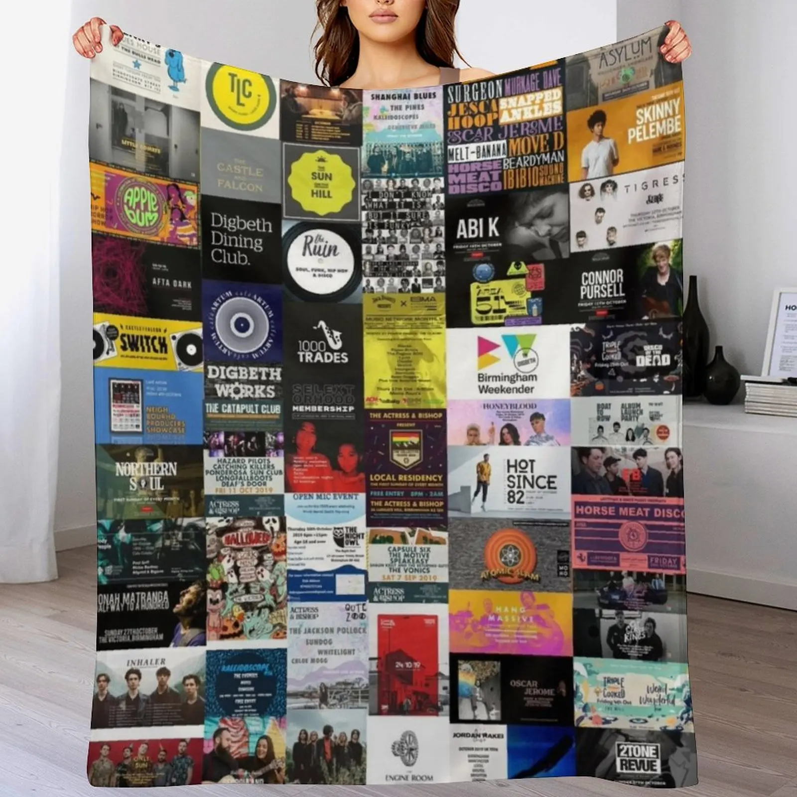 

Musicals Collage Throw Blanket