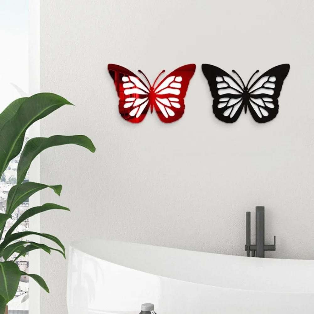 Butterfly Wall Art Cool Dorm Decor Home Decor Butterfly Mirror Acrylic Wall Hanging College Dorm Room Decor view 3