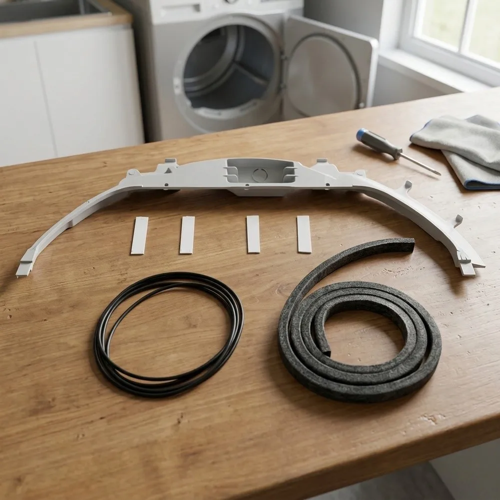 Dryer Bearing Repair Kit WE49X20697 With Felt Belt Glide Slides For GE Front Load Dryers Noise Reduction Maintenance Parts