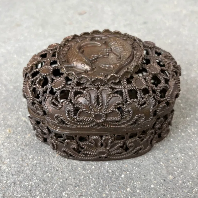 Antique wholesale lotus incense burner with base, alloy incense burner, incense-related home decor