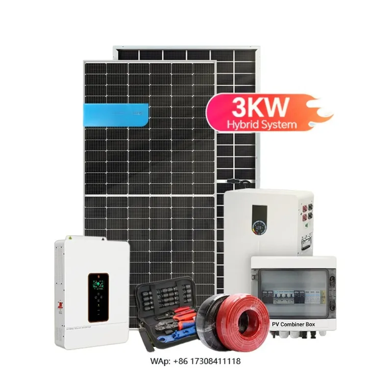 25.6V 200AH LifePO4 Battery Solar Kit 3.6kw 5.1kwh Wall Mounted Inverter 580W 8PCS Home Monocrystalline Silicon System